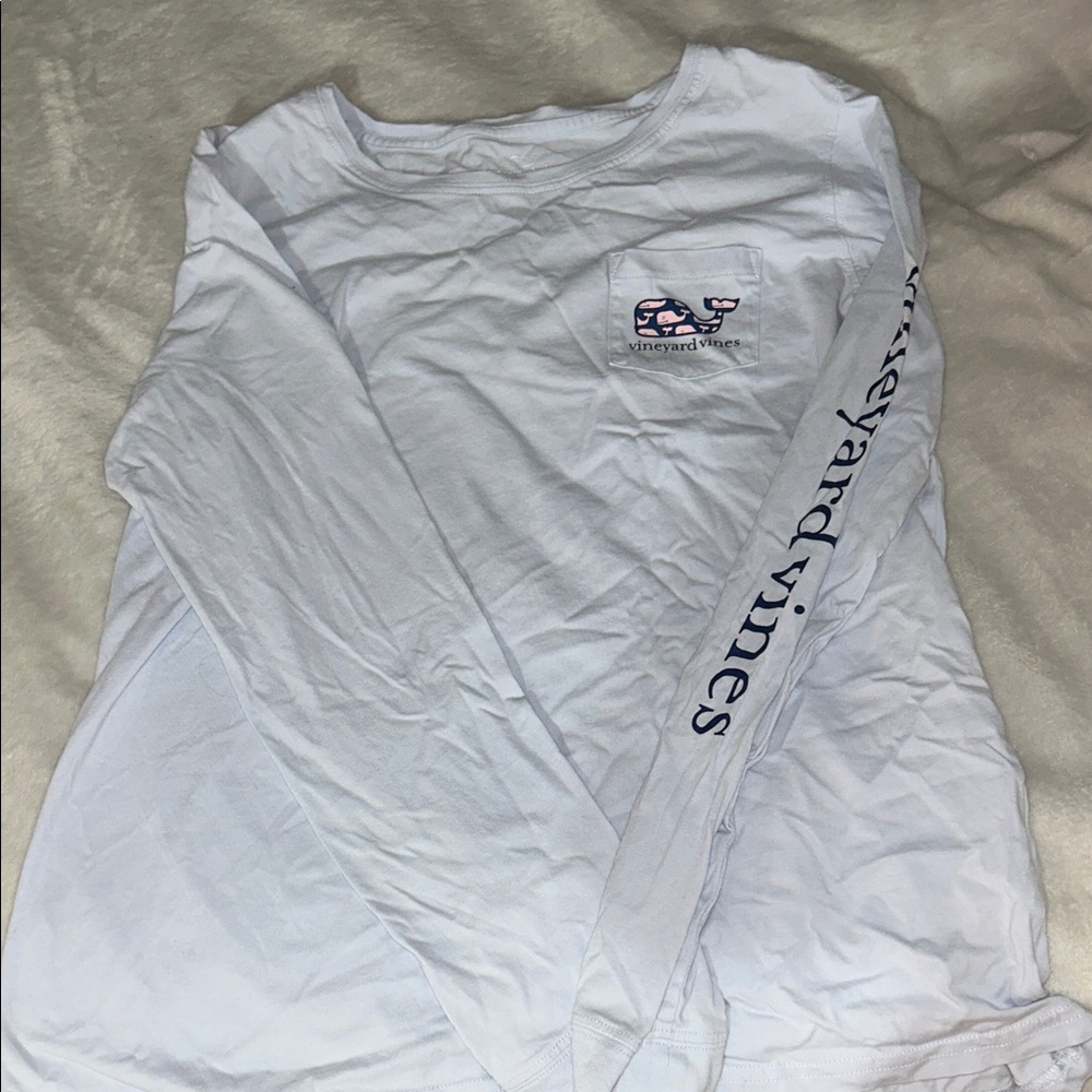 Vineyard Vines Light Blue Long Sleeve Tee